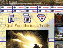 Tablet Screenshot of civilwarheritagetrails.org